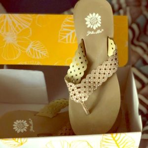 Yellowbox Taupe chunky sandals